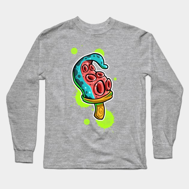 Octopus Ice Cream Long Sleeve T-Shirt by blakvetal